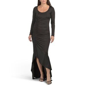 BLACK HALO Black Made In Usa Atlanta Maxi Dress